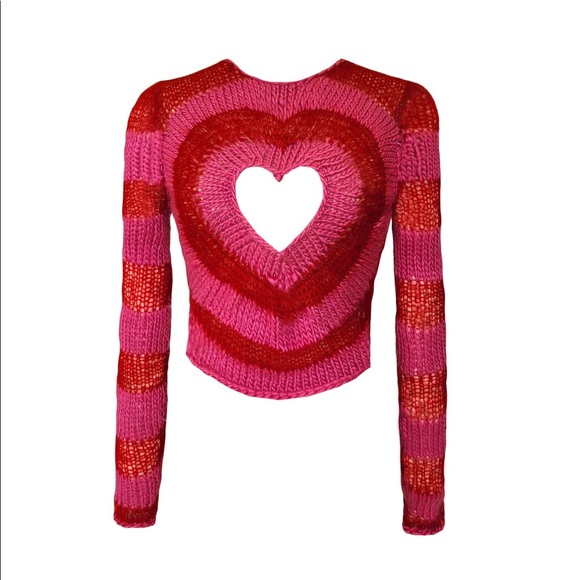 Lirika Matoshi Sweaters - Lirika Matoshi Radiant Heart Knit Sweater
